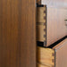 Vintage Mid Century Modern Tall Chest of Drawers Dresser by Meredew Uk Import.