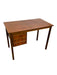 Vintage Mid-Century Modern Teak Desk with Sculpted Handles and Dovetailed Drawers, Made in Denmark ( Available by online purchase only )