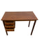 Vintage Mid-Century Modern Teak Desk with Sculpted Handles and Dovetailed Drawers, Made in Denmark ( Available by online purchase only )