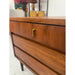 Vintage Mid Century Modern Three Drawer Nightstand by Dixie Furniture