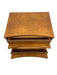Vintage Mid Century Modern Two-Drawer End table Night Stand with Sculpted Handles