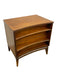 Vintage Mid Century Modern Two-Drawer End table Night Stand with Sculpted Handles