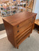 Vintage Mid Century Modern Walnut 4 Drawer Dresser Dovetailed Drawers with Solid Wood Drawer Pulls