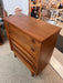 Vintage Mid Century Modern Walnut 4 Drawer Dresser Dovetailed Drawers with Solid Wood Drawer Pulls