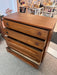 Vintage Mid Century Modern Walnut 4 and 9-Drawer Dresser Dovetailed Drawers with Solid Wood Drawer Pulls