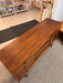 Vintage Mid Century Modern Walnut 9 Drawer Dresser Dovetailed Drawers with Solid Wood Drawer Pulls