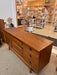 Vintage Mid Century Modern Walnut 9 Drawer Dresser Dovetailed Drawers with Solid Wood Drawer Pulls