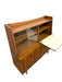 Vintage Mid Century Modern Walnut Credenza Hutch Bar Top or Writing Top Broyhill Premier Line Sculptra Collection Circa 1957 (Available by Online Purchase Only)
