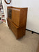 Vintage Mid Century Modern Walnut Credenza Hutch Bar Top or Writing Top Broyhill Premier Line Sculptra Collection Circa 1957 (Available by Online Purchase Only)