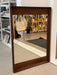 Vintage Mid Century Modern Walnut Wood Mirror by Stanley Furniture