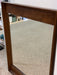 Vintage Mid Century Modern Walnut Wood Mirror by Stanley Furniture