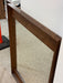 Vintage Mid Century Modern Walnut Wood Mirror by Stanley Furniture