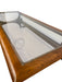 Vintage Mid Century Modern Walnut and Glass Coffee Table by Lane Furniture