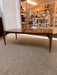Vintage Mid Century Modern WalnutCoffee Table with Rocket Legs Laminate Top