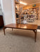 Vintage Mid Century Modern WalnutCoffee Table with Rocket Legs Laminate Top