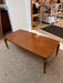 Vintage Mid Century Modern WalnutCoffee Table with Rocket Legs Laminate Top