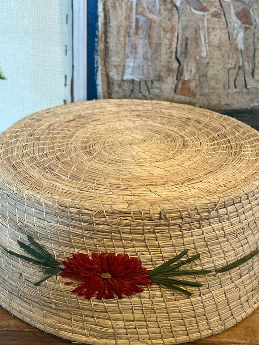 Vintage Mid Century Modern Woven Basket