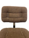 Vintage Mid-Century Office Chair - Chrome Toned Base, Brown Upholstery, Rolling Swivel Task Chair