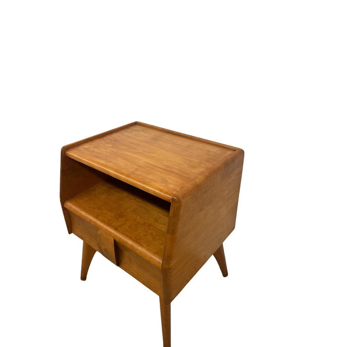 Vintage Mid Century Solid Maple End Table by Heywood Wakefield
