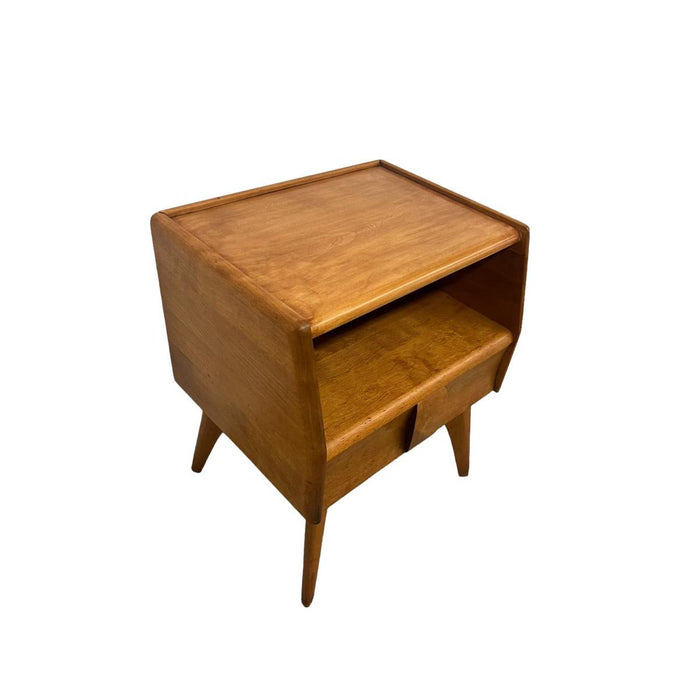 Vintage Mid Century Solid Maple End Table by Heywood Wakefield