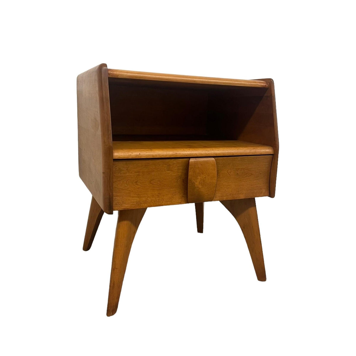 Vintage Mid Century Solid Maple End Table by Heywood Wakefield