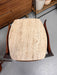 Vintage Mid-Century Solid Walnut and Travertine End Table Set or Cocktail/ Coffee Table Set by Bertha Schaefer for R. Singer & Sons
