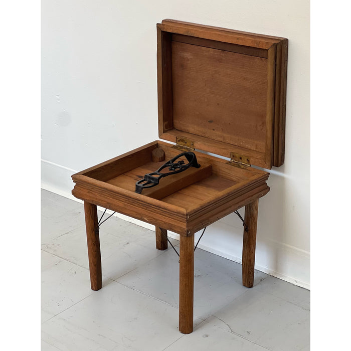 Vintage Mission Style Accent Table with Storage