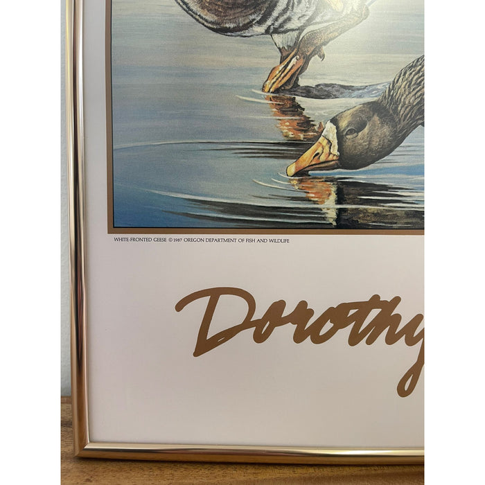 Vintage Oregon Waterfowl Print by Dorathy Smith.