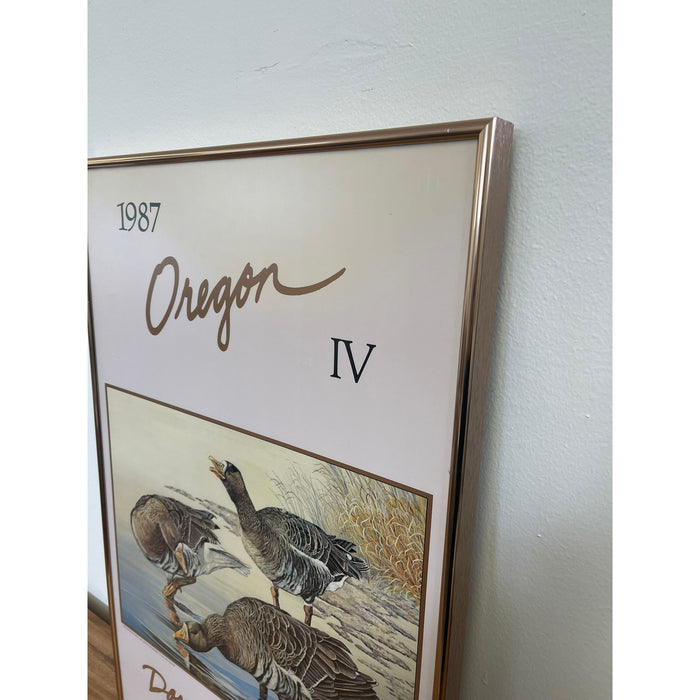 Vintage Oregon Waterfowl Print by Dorathy Smith.