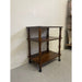Vintage Petite Three Tier Wooden Bar cart