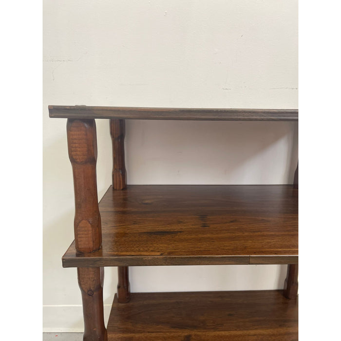 Vintage Petite Three Tier Wooden Bar cart