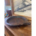 Vintage Primitive Style Wooden Tray With Hand Carved Handles