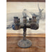 Vintage Primitive Wood Carved Candelabra Circa 1970s