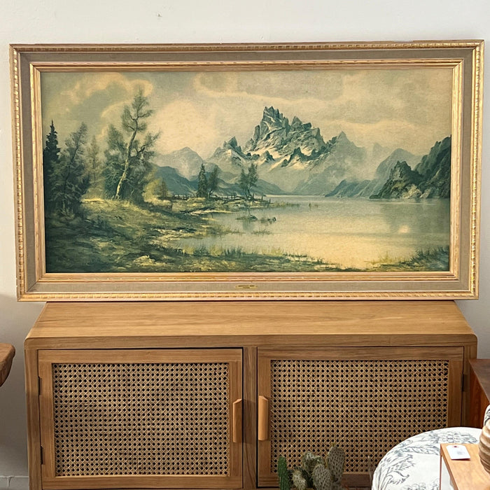 Vintage Print Wilmer Mountain Mist Landscape.