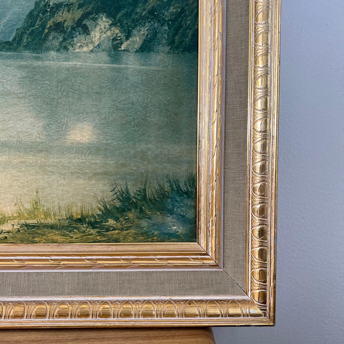 Vintage Print Wilmer Mountain Mist Landscape.