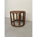 Vintage Rattan Caning Circular Side Table