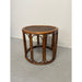 Vintage Rattan Caning Circular Side Table
