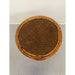 Vintage Rattan Caning Circular Side Table