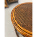 Vintage Rattan Caning Circular Side Table
