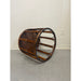 Vintage Rattan Caning Circular Side Table