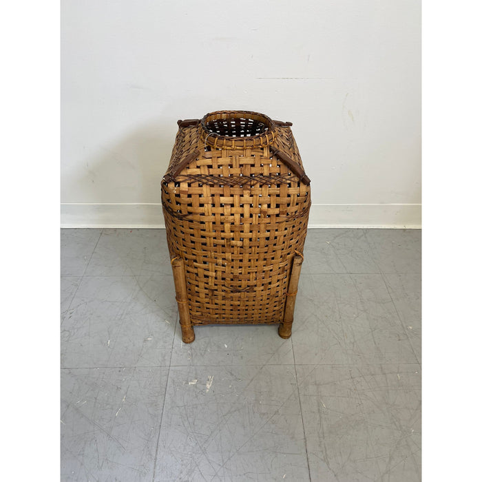 Vintage Rattan Woven Basket