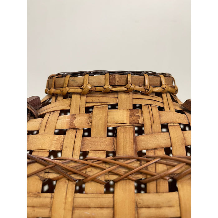 Vintage Rattan Woven Basket