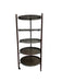 Vintage Reclaimed Bakery Shelf Rack with Removable Metal Trays