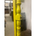 Vintage Retro Style Yellow Floor Mirror Carved Wood