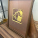 Vintage Rustic Western Horse Silhouette print, signed, dated, and numbered.