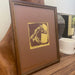 Vintage Rustic Western Horse Silhouette print, signed, dated, and numbered.
