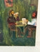 Vintage Rustic Western Tavern Abstract Scene - Original Painting on Canvas, Art is Possibly Oil Impressionist Bar Artwork