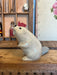Vintage Signed 1958 Porcelain beaver Figurine.