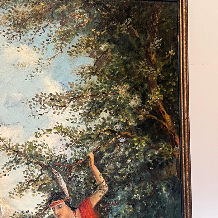 Vintage Signed Framed Scenic 1921 Painting.( online purchase only)