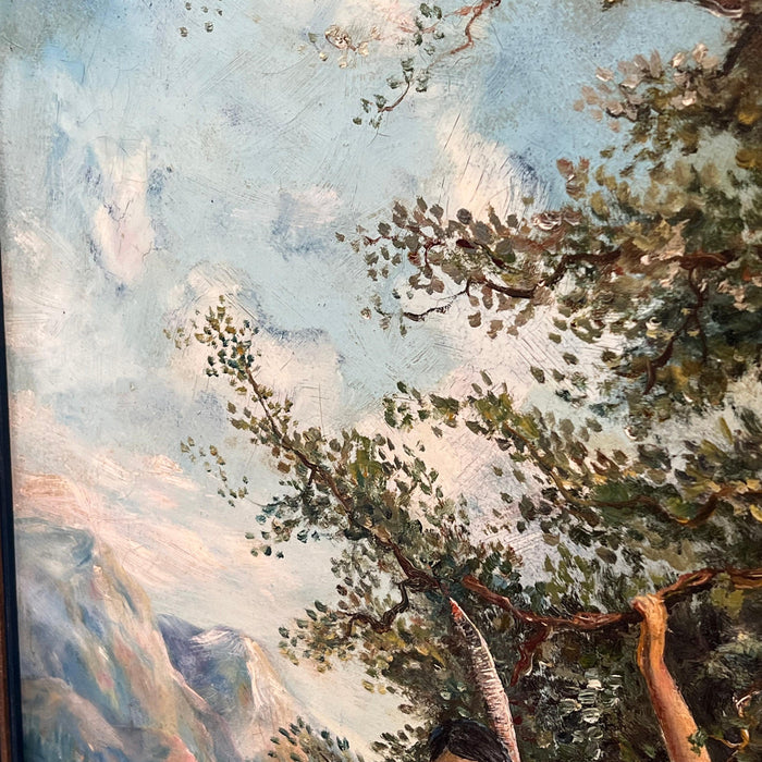 Vintage Signed Framed Scenic 1921 Painting.( online purchase only)